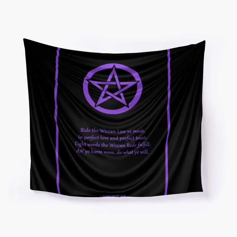 Wiccan Rede Poster (Black & Purple)