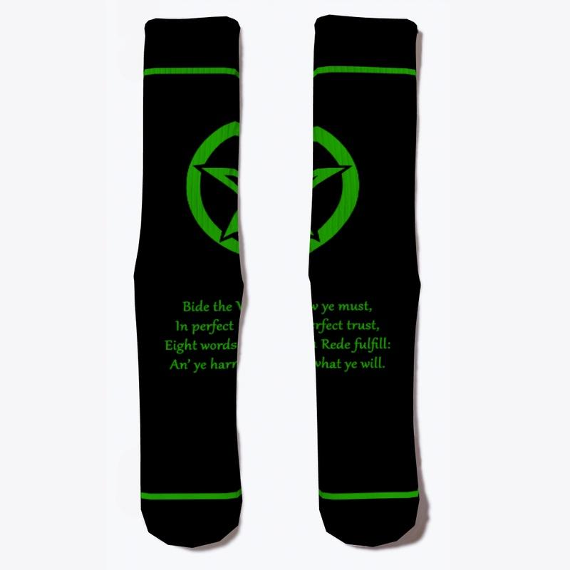 Wiccan Rede Poster (Black & Green)