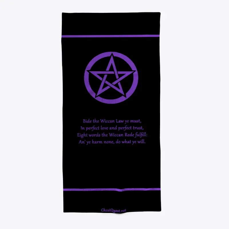 Wiccan Rede Poster (Black & Purple)