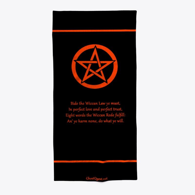 Wiccan Rede Poster (Black & Orange)