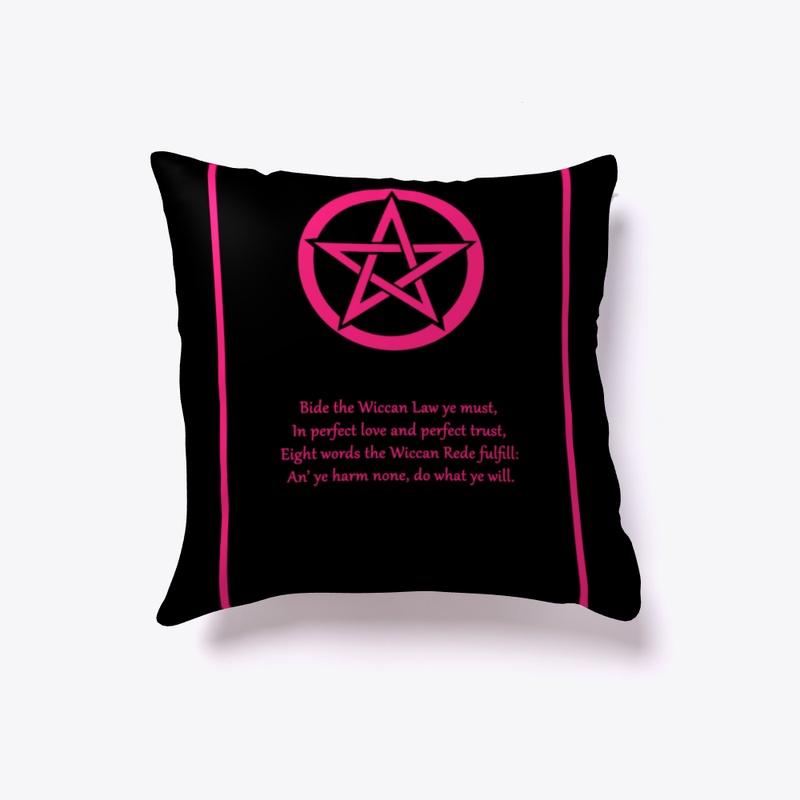 Wiccan Rede Poster (Black & Pink)