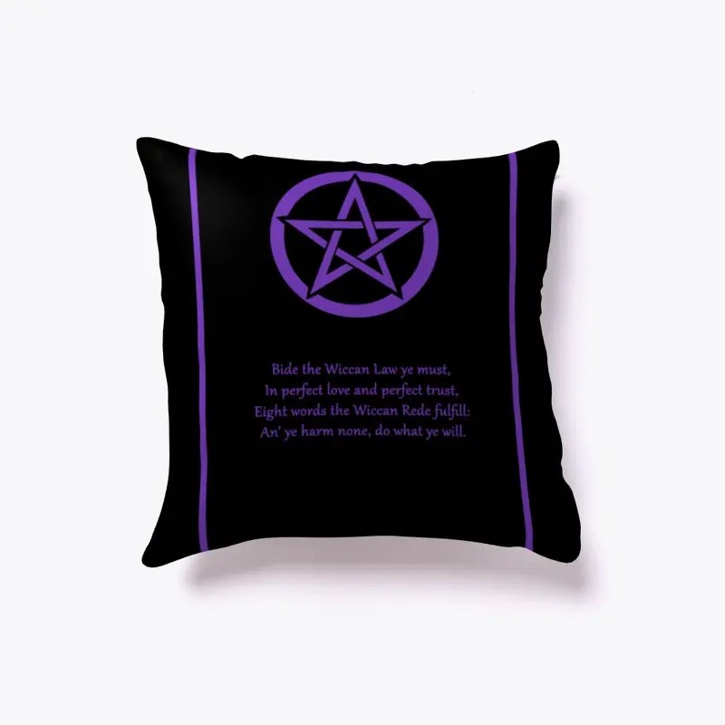 Wiccan Rede Poster (Black & Purple)