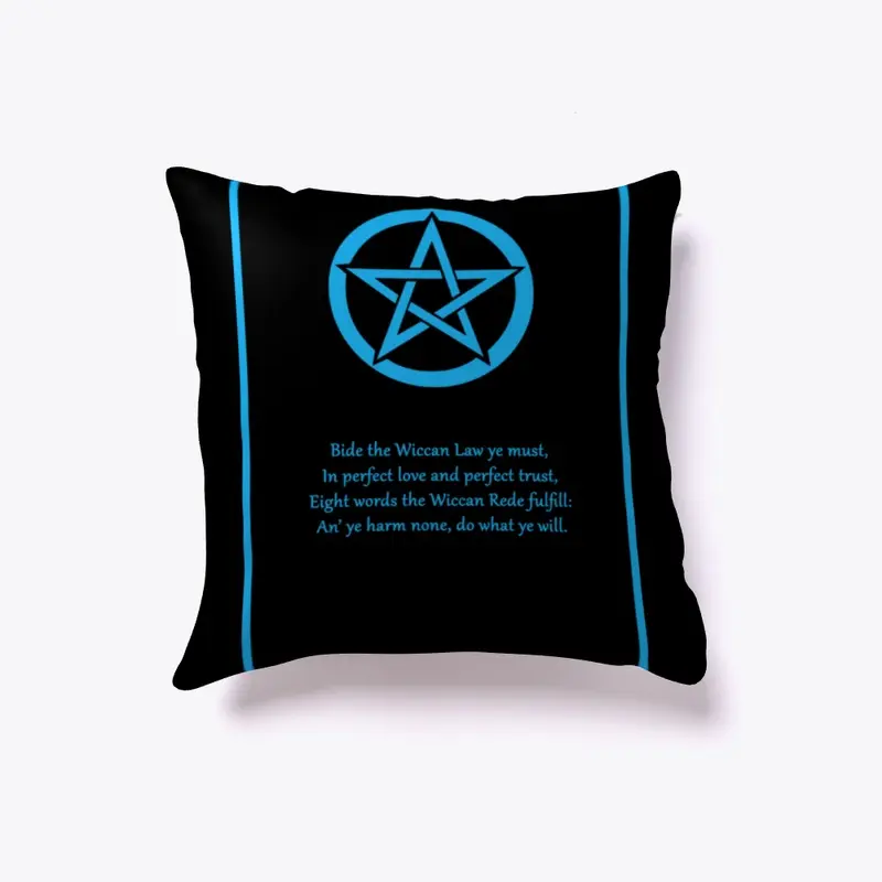 Wiccan Rede Poster (Black & Blue)