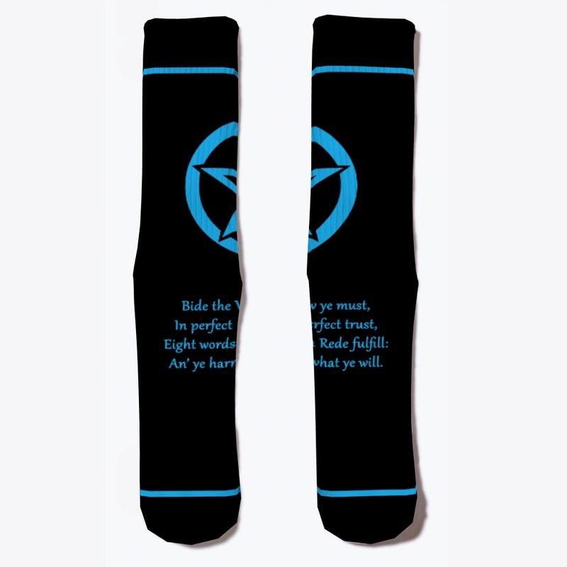 Wiccan Rede Poster (Black & Blue)