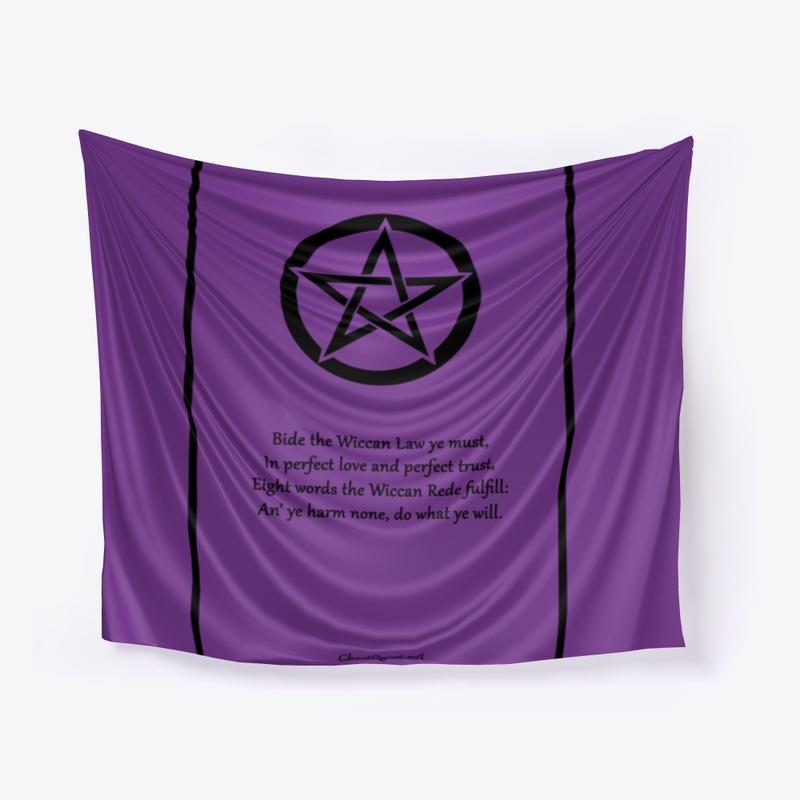 Wiccan Rede Poster (Black Font)