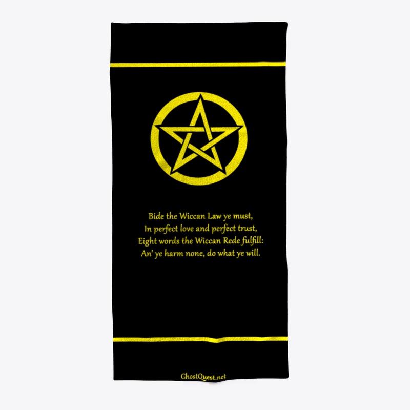 Wiccan Rede Poster (Black & Yellow)