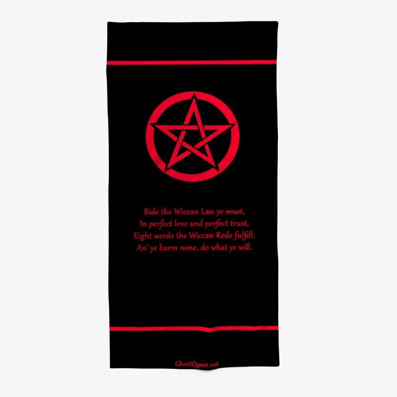 Wiccan Rede Poster (Black & Red)