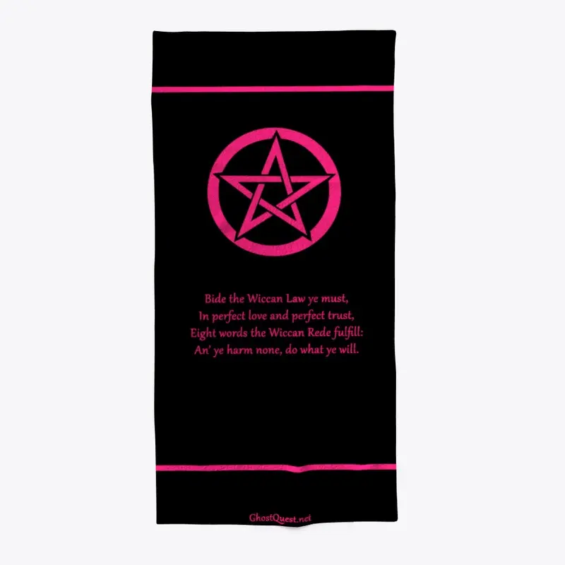 Wiccan Rede Poster (Black & Pink)