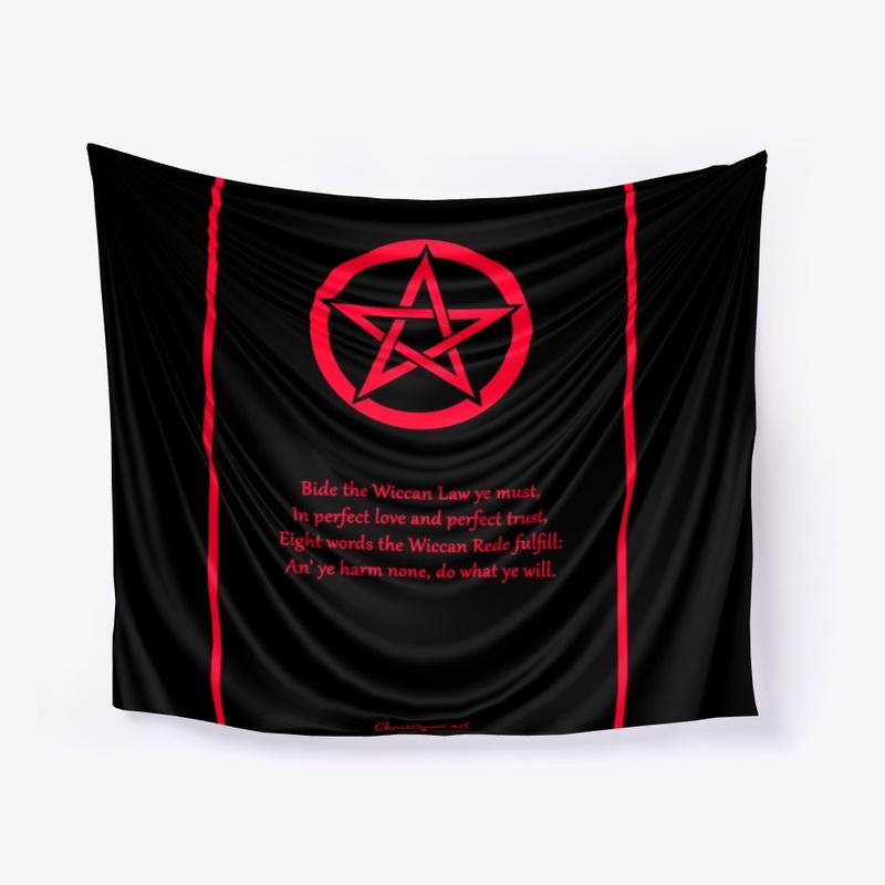 Wiccan Rede Poster (Black & Red)