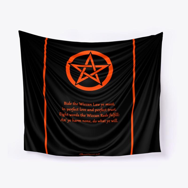 Wiccan Rede Poster (Black & Orange)