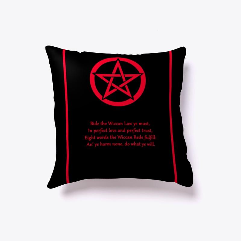 Wiccan Rede Poster (Black & Red)